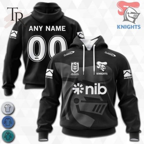 NRL Newcastle Knights Special Monochrome Design Hoodie