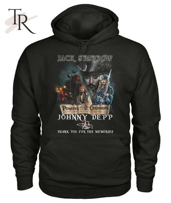 Jack Sparrow Johnny Deep Thank You For The Memories T-Shirt