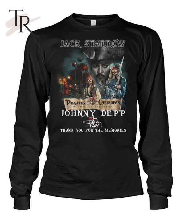 Jack Sparrow Johnny Deep Thank You For The Memories T-Shirt