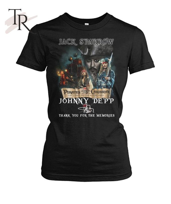 Jack Sparrow Johnny Deep Thank You For The Memories T-Shirt