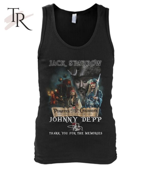 Jack Sparrow Johnny Deep Thank You For The Memories T-Shirt