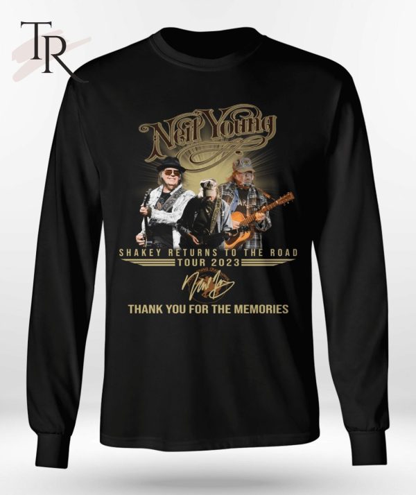 Neil Young Shakey Ruturns To The Road Tour 2023 Thank You For The Memories T-Shirt