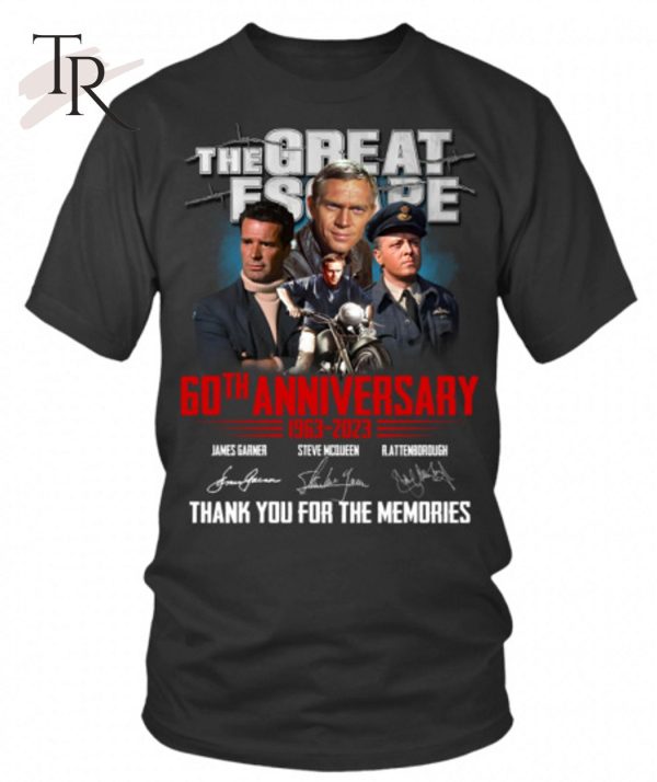 The Great Escape 60th Anniversary 1963 – 2023 Thank You For The Memories T-Shirt