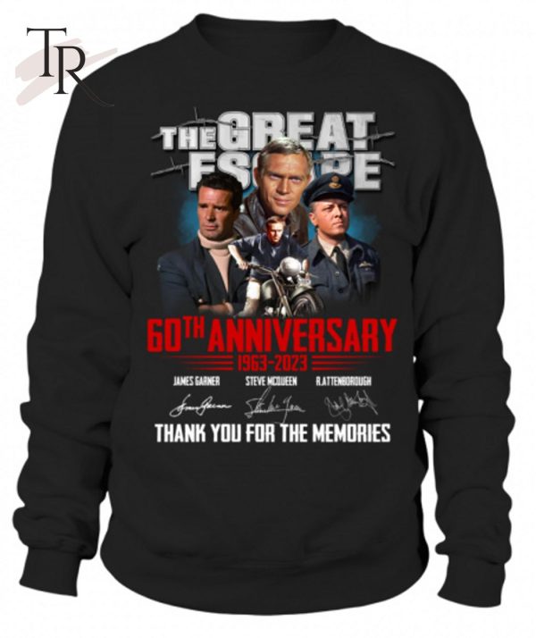 The Great Escape 60th Anniversary 1963 – 2023 Thank You For The Memories T-Shirt