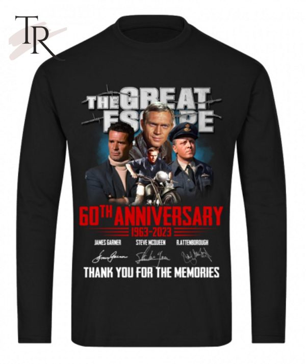 The Great Escape 60th Anniversary 1963 – 2023 Thank You For The Memories T-Shirt