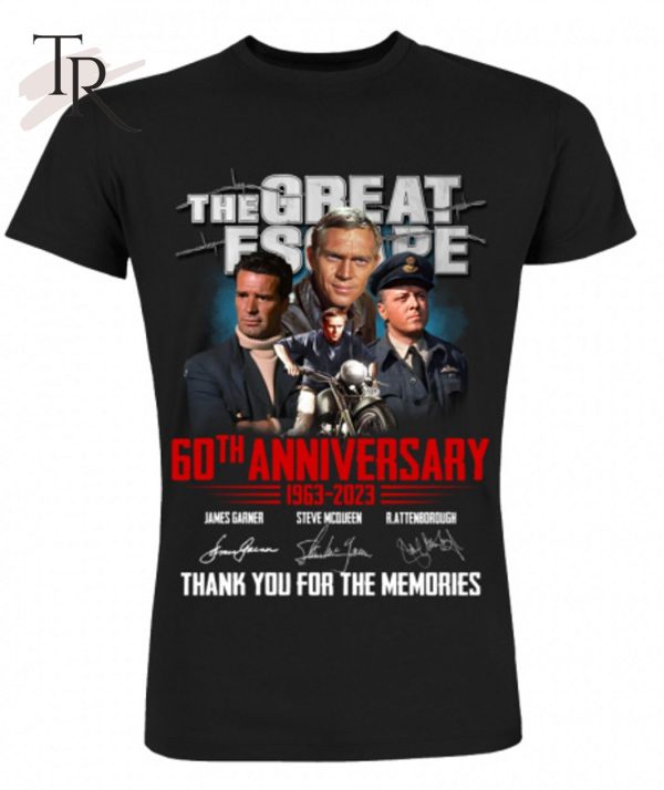 The Great Escape 60th Anniversary 1963 – 2023 Thank You For The Memories T-Shirt