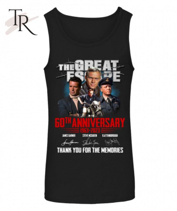 The Great Escape 60th Anniversary 1963 – 2023 Thank You For The Memories T-Shirt