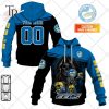 Personalized NRL Penrith Panthers Skull Death Art Hoodie