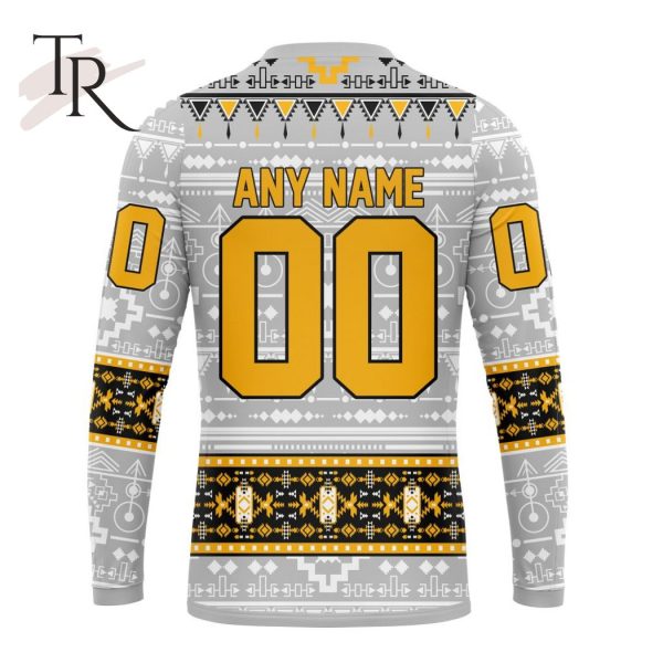 NEW] Customized NHL Boston Bruins Special Native Design Hoodie