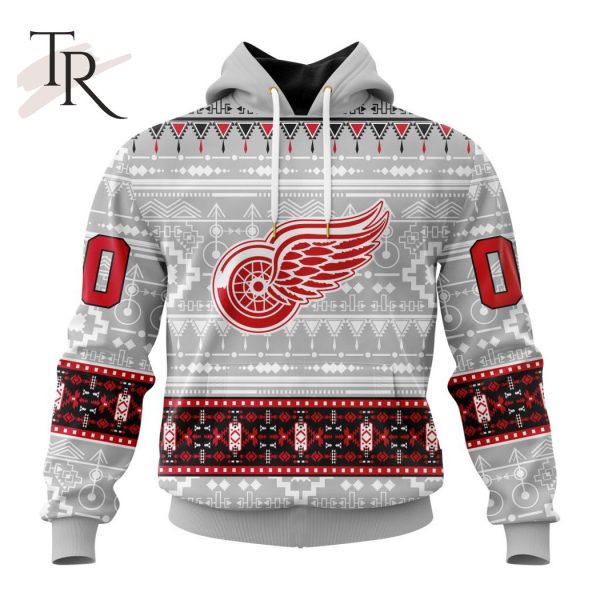 NEW] Customized NHL Detroit Red Wings Special Native Design Hoodie