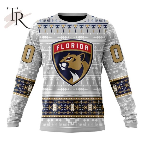 NEW] Customized NHL Florida Panthers Special Native Design Hoodie