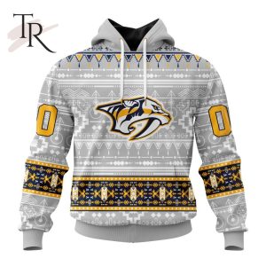 NEW] Customized NHL Nashville Predators Special Native Design Hoodie
