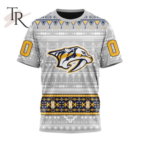 NEW] Customized NHL Nashville Predators Special Native Design Hoodie