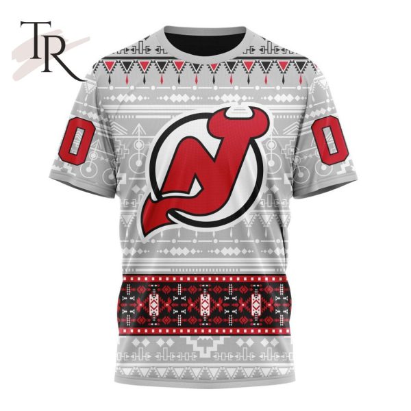 NEW] Customized NHL New Jersey Devils Special Native Design Hoodie