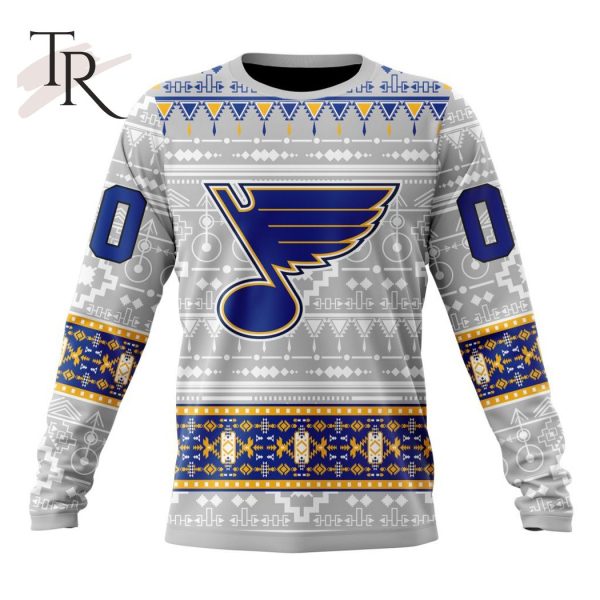NEW] Customized NHL St. Louis Blues Special Native Design Hoodie