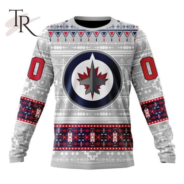 NEW] Customized NHL Winnipeg Jets Special Native Design Hoodie