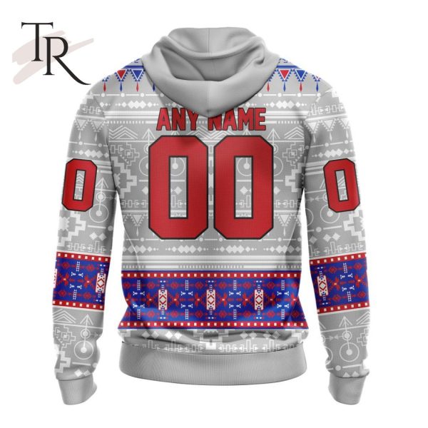 NEW] Customized NHL New York Rangers Special Native Design Hoodie