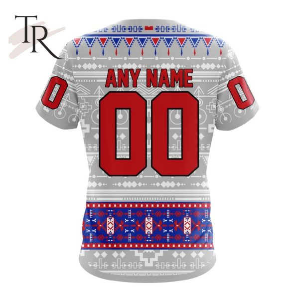 NEW] Customized NHL New York Rangers Special Native Design Hoodie