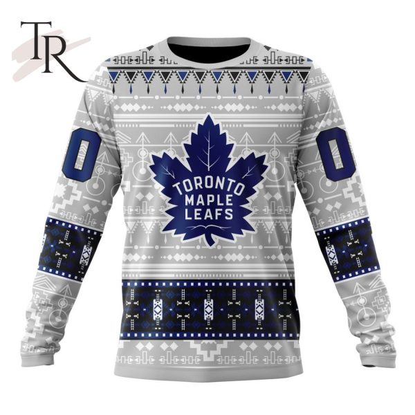 NEW] Customized NHL Toronto Maple Leafs Special Native Design Hoodie