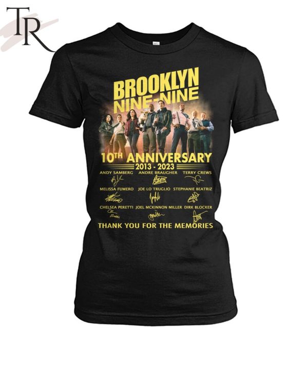 Brooklyn Nine-Nine 10th Anniversary 2013 – 2023 Thank You For The Memories T-Shirt