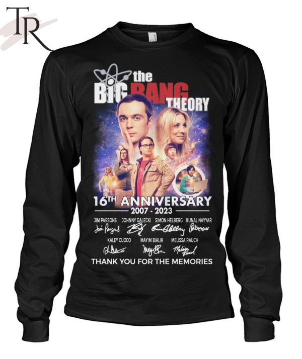 The Big Bang Theory 16th Anniversary 2007 – 2023 Thank You For The Memories T-Shirt