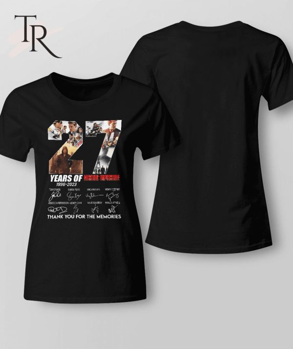 27 Years Of 1966 – 2023 Mission Impossible Thank You For The Memories T-Shirt