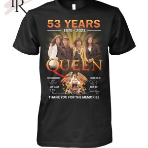 53 Years 1970 – 2023 Queen Signature Character Thank You For The Memories T-Shirt