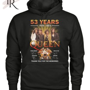 53 Years 1970 – 2023 Queen Signature Character Thank You For The Memories T-Shirt