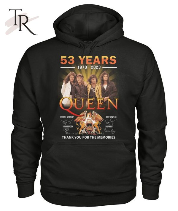 53 Years 1970 – 2023 Queen Signature Character Thank You For The Memories T-Shirt