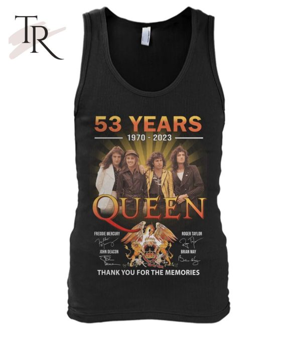 53 Years 1970 – 2023 Queen Signature Character Thank You For The Memories T-Shirt