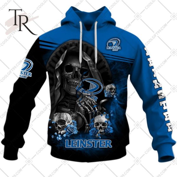 Personalized IRFU Leinster Rugby Skull Death Hoodie