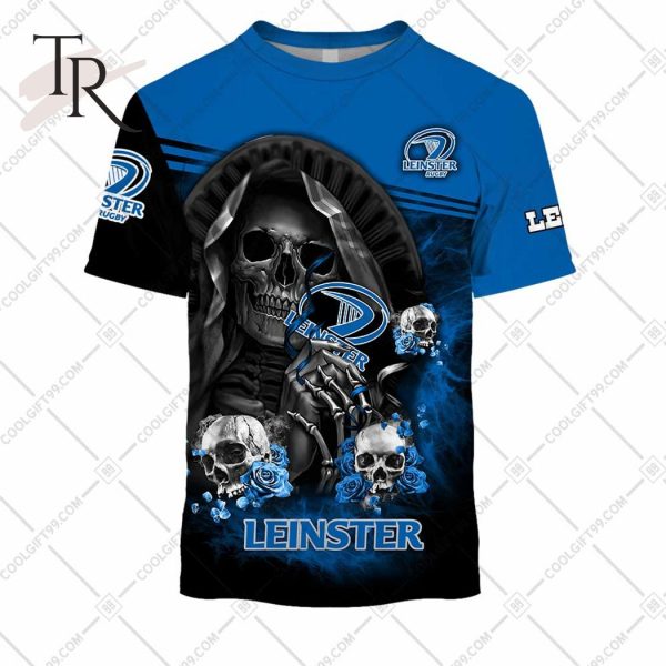 Personalized IRFU Leinster Rugby Skull Death Hoodie