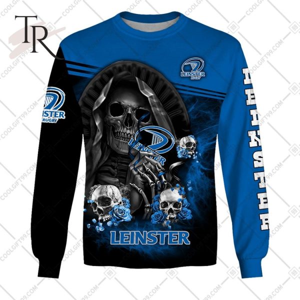 Personalized IRFU Leinster Rugby Skull Death Hoodie