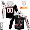 Personalized IRFU Munster Rugby Skull Death Hoodie