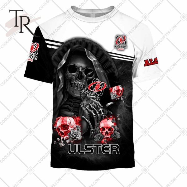 Personalized IRFU Ulster Rugby Skull Death Hoodie