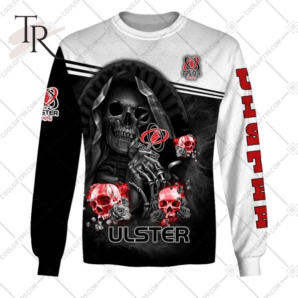 Personalized IRFU Ulster Rugby Skull Death Hoodie