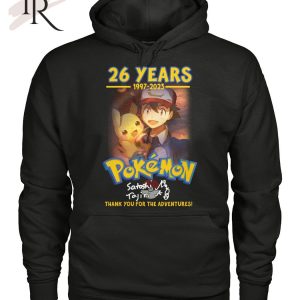 26 Years 1997 – 2023 Pokemon Thank You For The Adventures T-Shirt