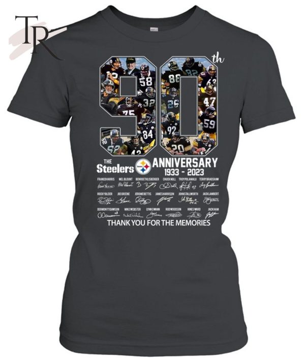 90th Anniversary 1993 – 2023 The Steelers Thank You For The Memories T-Shirt