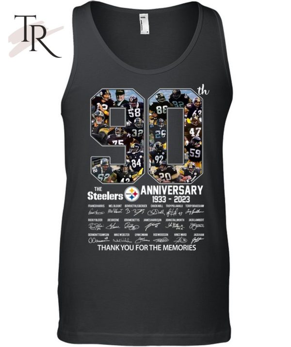 90th Anniversary 1993 – 2023 The Steelers Thank You For The Memories T-Shirt