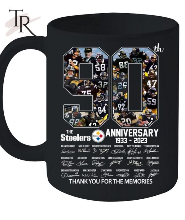 90th Anniversary 1993 – 2023 The Steelers Thank You For The Memories T-Shirt