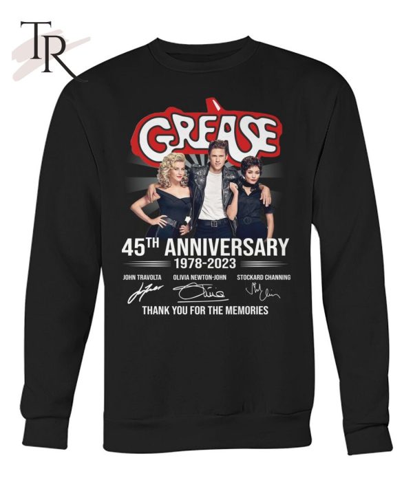 Grease 45th Anniversary 1978 – 2023 Thank You For The Memories T-Shirt