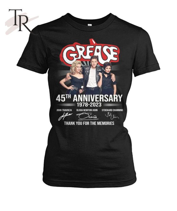 Grease 45th Anniversary 1978 – 2023 Thank You For The Memories T-Shirt