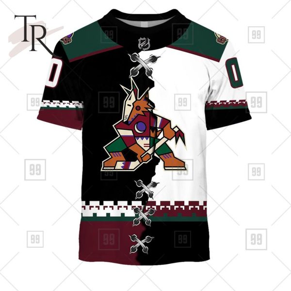 Personalized NHL Arizona Coyotes Mix Jersey 2023 Style Hoodie