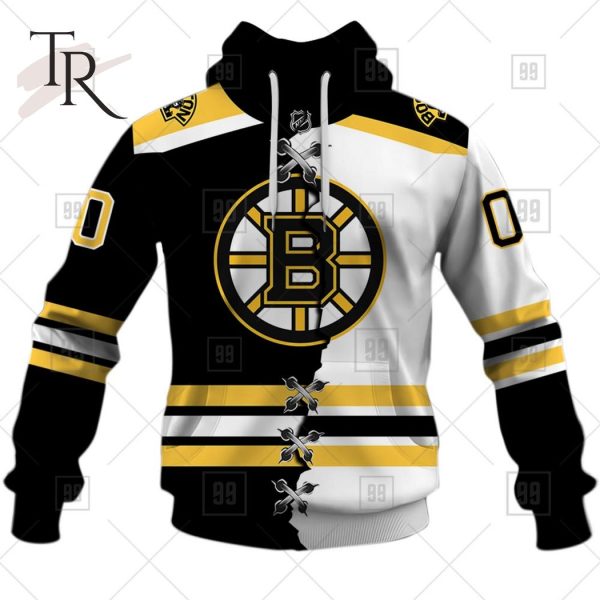 Personalized NHL Boston Bruins Mix Jersey 2023 Style Hoodie
