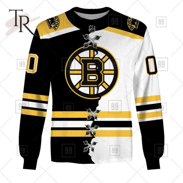 Personalized NHL Boston Bruins Mix Jersey 2023 Style Hoodie