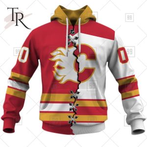 Personalized NHL Calgary Flames Mix Jersey 2023 Style Hoodie