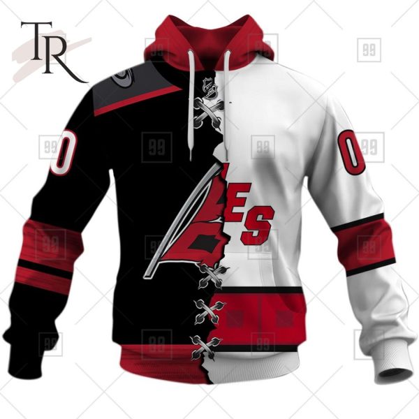 Carolina Hurricanes Custom Name And Number Fight Cancer Hoodie Zip Hoodie  For Fans