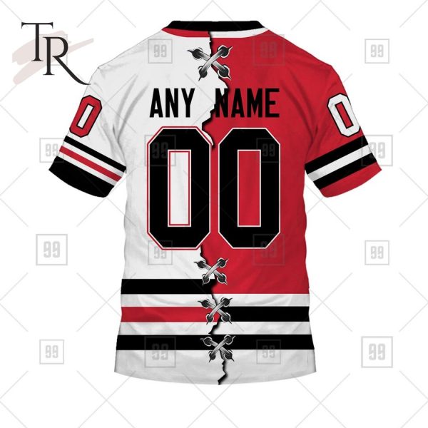 Personalized NHL Chicago Blackhawks Mix Jersey 2023 Style Hoodie