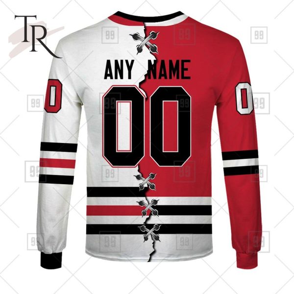 Personalized NHL Chicago Blackhawks Mix Jersey 2023 Style Hoodie