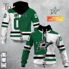 Personalized NHL Dallas Stars Mix Minnesota North Stars Jersey Style Hoodie